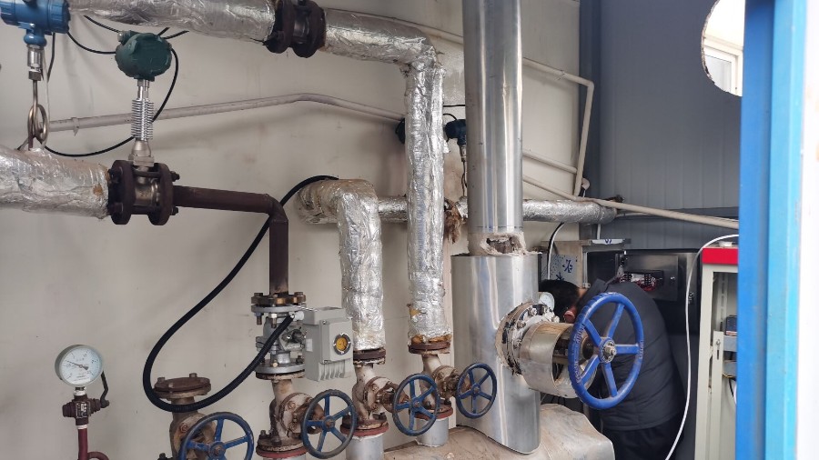 渦街流量計(jì)測(cè)蒸汽，現(xiàn)場(chǎng)安裝調(diào)試